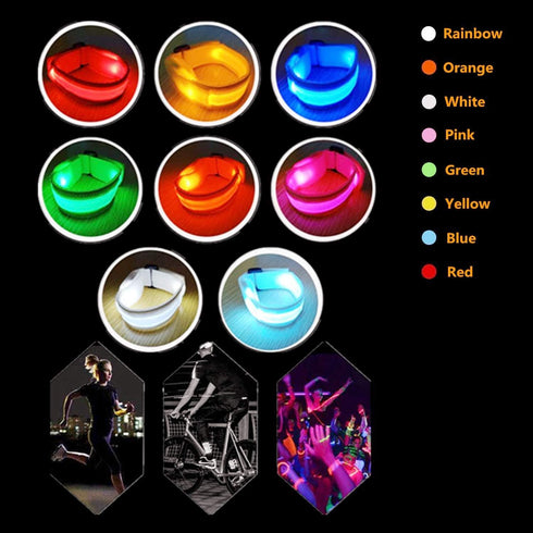 8 PCS LED Glow Bracelets, Light Up Wristbands for Christmas, Concerts, Festivals, Game Prizes, Rave Accessories