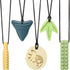 MISSLILI Sensory Chew Necklaces for Aggressive Chewers - Silicone Chewelry for Autism,