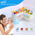 KPH 3-Compartment Corner Bath Toy Organizer - Space-Saving Bath Toy Storage, Mesh Bathroom Toy Holder for Kids, Durable