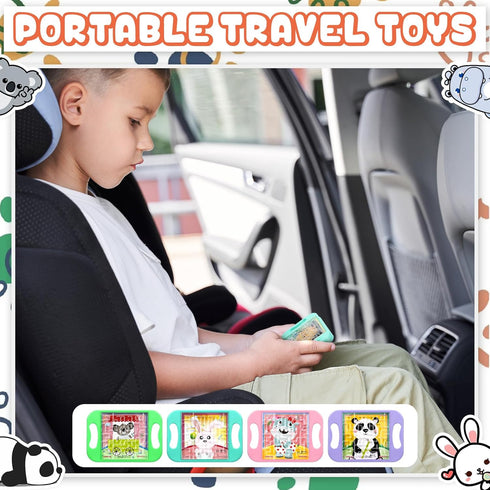 36 Pcs Maze Puzzle Cubes - Bulk 4 Colors Maze Game Puzzles for Educational Handheld Puzzle Games for Kids Students
