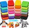 ESSENSON Magic Clay - Air Dry Clay 24 Colors, Soft & Ultra Light Modeling Clay with Tools, Gifts for Kids Age 3-8+.