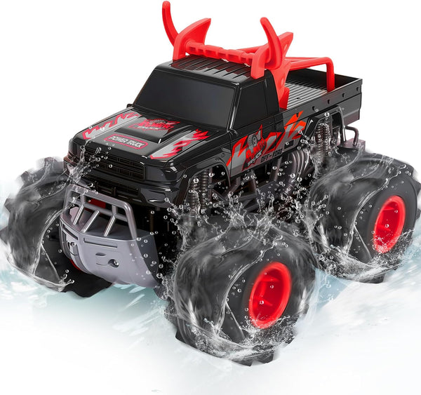 BainGesk Remote Control Monster Truck Toys, 1:16 Amphibious Waterproof RC Car, 2.4GHz