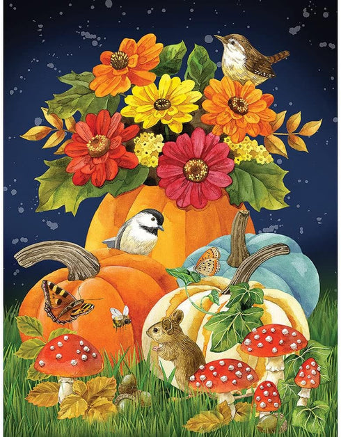 Bits and Pieces - 300 Piece Jigsaw Puzzle for Adults, 18" x 24", Autumn Charm by Artist Jane Maday