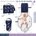 Nasteri Baby Gear Extra Large Portable Baby Changing Pad with Memory Foam Pillow & Insulated Bottle Bag - Waterproof
