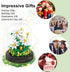 Flower Bouquets Building Toys, 490 PCS Little Daisy Micro Building Blocks Kit with Dust Cover for Home Decor