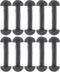 ApplianPar Replacement Leg Band Connectors for Vintage Figures Toys, Black Rubber Pack of 10