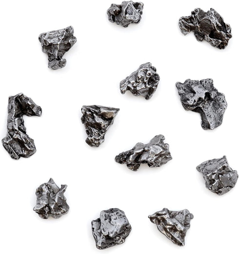 DANCING BEAR Meteorite from Space, 5 pcs Campo del Cielo from Argentina, Educational Card & Magnifying Box
