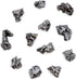 DANCING BEAR Meteorite from Space, 5 pcs Campo del Cielo from Argentina, Educational Card & Magnifying Box