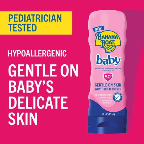 SPF60+, 6oz Banana Boat Baby Lotion