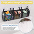 Bath Toy Storage, Detachable Holder with 6 Compartments, Mesh Shower Caddy for Easy Access & Sorting