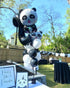 2 Pcs Panda Large Mylar Foil Balloons, Jungle Safari Animals Theme Birthday Party Decorations, Kids Gift Shower Decor