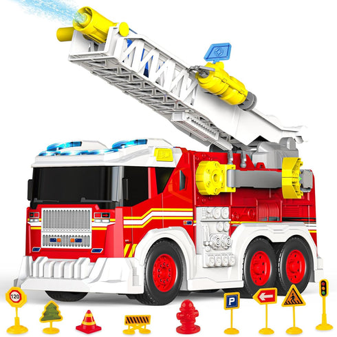 Fire Truck Toy for 3 4 5 6 Year Old Boy Gift,