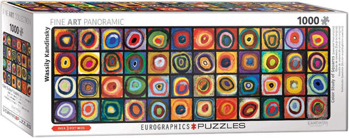 EuroGraphics Color Squares Panoramic Puzzle by Wassily Kandinsky, 1000-Piece