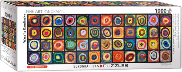 EuroGraphics Color Squares Panoramic Puzzle by Wassily Kandinsky, 1000-Piece