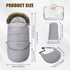 LAT Baby Warm Bunting Bag Universal,Extended and Removable,Stroller Sleeping Bag Cold Weather,Waterproof Toddler