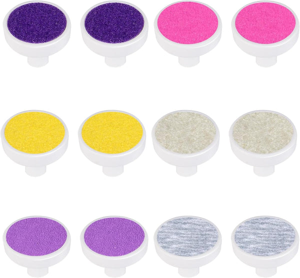 SweeBe 12 Grinding Head Replacement Pads for Electric Baby Nail File Trimmer, Baby