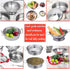 Kids Mini Cooking Toys Set - 11Pcs Pretend Play Kitchen Accessories with Stainless Steel Pots, Pans, and Utensils