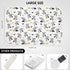 Baby Diaper Changing Pad, 21 5/8" x 31.5" Waterproof Liners, Reusable Soft Portable Changing Mat (Grey Dinosaur, 1PCS)