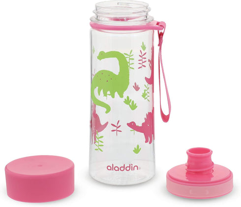 Aladdin My First Aveo Children's Water Bottle 0.35L Pink Graphics – Leakproof, BPA-Free, Easy Fill