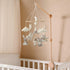 Whimsical Woodland Crib Mobile - Handmade Neutral Nursery Decor with Forest Animals and Clouds