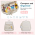 mommore Diaper Bag Backpack, Lightweight Small Travel Diaper Backpack with Drawstring and Stroller Straps