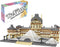 Paris Louvre Museum Building Blocks Set (3377Pcs) - Famous World Architecture Educational Toys Micro Bricks for Kids