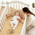 2PCS 52"x28" 100% Bailix Heavyweight Muslin Baby Crib Sheets - Neutral Fitted Crib Sheets for Boys Girls, Breathable