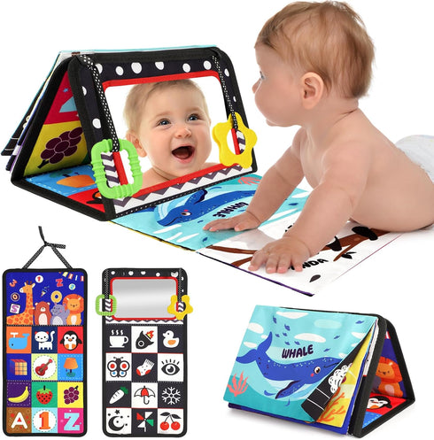 URMYWO Tummy Time Toys - Black and White High Contrast Baby Toy