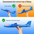 2 Pack LED Light Airplane, 17.5" Large Throwing Glider Plane - Flying Toy for Kids, Gifts for 3-9 Years Old, Outdoor