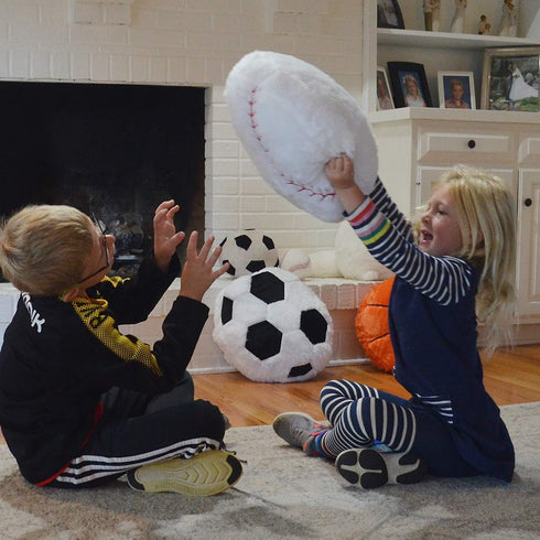 Baseball Pillow Plush for Boys - Soft Stuffed Throw Toy Gifts, Sports Room Decor for Ages 8-12