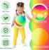 Vinsot 12 Pack 8.5 Inch Playground Balls - Bouncy Balls for Kids with Hand Pump for Indoor & Outdoor Games