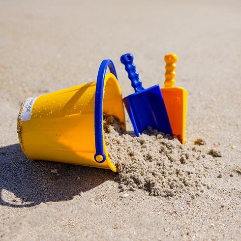 2.5L Spielstabil Large Sand Pail Beach Toy - German-Made Sand Bucket - Kids Beach Essentials, Toddler Outdoor Toys