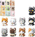 QISHOUTING 9 Packs Mini Cats Building Blocks, 9 Styles Small Cute Cat