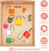Montessori Lock and Key Toy Set for Toddlers, Wooden Learning Activities for 3+ Year Old Kids