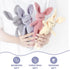 Moni's Choice Handmade Stuffed Plush Baby Crochet Bunny Rabbit, Grey Lovey Sleep Toy for Newborns