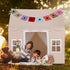Kids Tent with Mat,Play House for Kids Indoor Outdoor,Play Tent Princess Fort Castle Playhouse for Girls Boys