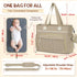 RAINSMORE Diaper Bag Tote, Large Diaper Baby Bag Waterproof Multifunctional Diaper Bag with Pacifier Case & Changing