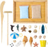 Set Zen Garden Kit for Desk - Premium Beautiful Japanese Mini Beach Zen Sand Garden Box Decor for Home, Office