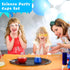 Tanlade 32 Pieces Science Party Theme Cups Set with Plastic Reusable Conical Flask Bottles, Silly Loop Straws