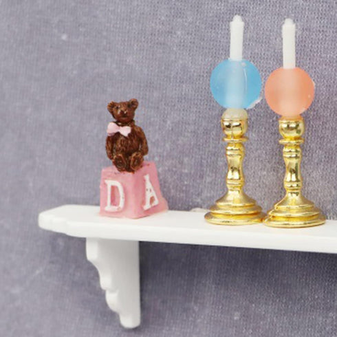 White Dollhouse Wall Shelf, 1/12 Scale Miniature Dollhouse Storage Shelf for Kitchen Scene Furniture