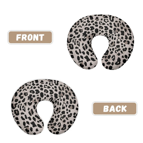 GOSTONG Set 2 Pack Black Grey Leopard Nursing Pillow Cover of Nursing Pillow Slipcovers Ultra Soft Compatible