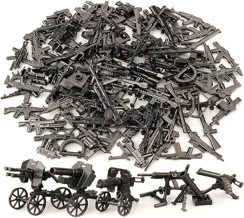 Ulanlan Military Weapons Pack Guns and Accessories for Minifigures, Custom Military War Gears