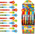 Tiny Mills 24 Pcs Building Blocks Brick Multi Point Stackable Pencil with Eraser for Birthday Party Favor Prize