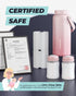12H+ Ice-Cold/24H 18oz (2x9oz) Breast Milk Cooler Bottle - Safe Storage, Compatible with Spectra Pumps, TSA Approved
