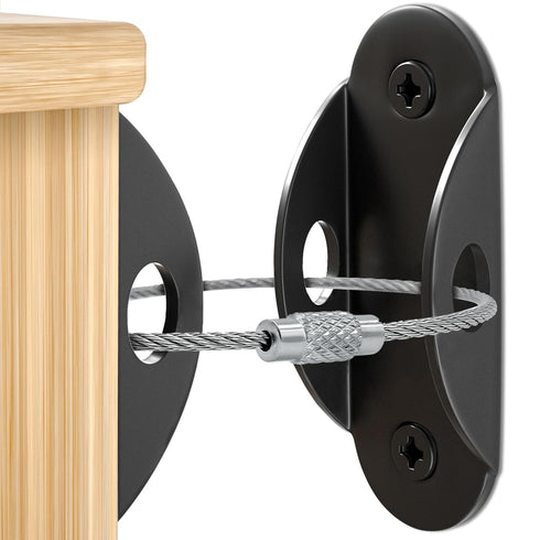 Furniture Anchors (6 Pack), Anti Tip Furniture Straps, 400lbs Tension Earthquake Resistant Metal Straps