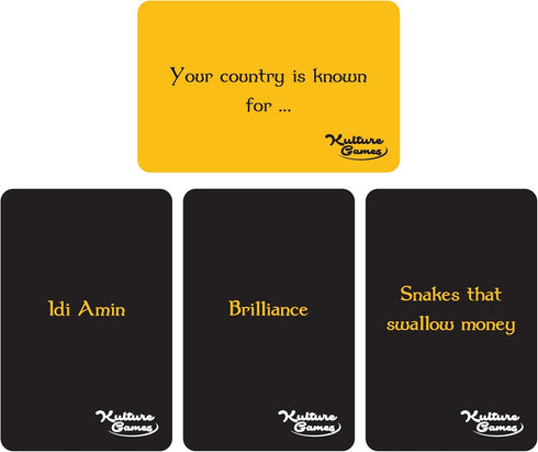Kulture Games You Know You are African When Humorous African Meme Game | Family Gatherings - A Fun Party Card Game |