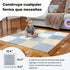 50x50 6-12 MioTetto Baby Play Mat, Soft Foam Floor Tiles for Kids. Adjustable Interlocking Foam Tiles, Fits