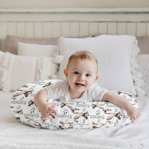 HawSkgFub Future Duck Hunting Buddy Nursing Pillow Cover for Baby Boys, Mallard Duck Hunter Wild Animal Reeds Lake