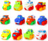 Big Mo's Toys Baby Cars, Soft Rubber Toy Car Set, Small Vehicles for Babies and Toddlers, 12 Pieces