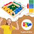 Shut The Box Dice Game for 1-4 Players - Traditional Wooden Pub Bar Board Game with 10 Numbers for Kids and Adults